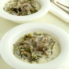 Magiritsa (Greek Easter Soup) with Mushrooms