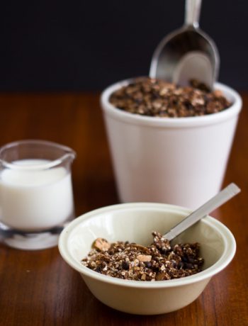 Μείγμα δημητριακών granola με καρύδα και σοκολάτα για το πρωινό σας, με γεύση μόκα - Mocha Granola with coconut and chocolate