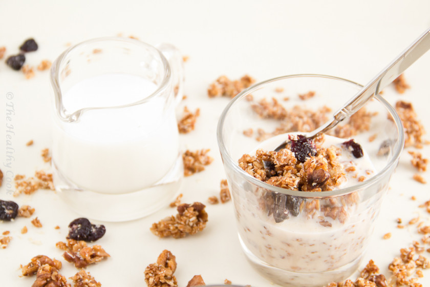 Sour Cherry Granola for a healthier breakfast – Granola με Ξερά Βύσσινα για πιο υγιεινό πρωινό