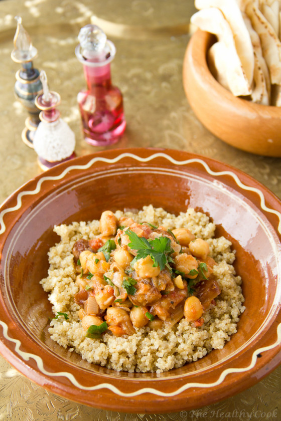 Moroccan-Chickpeas-with-Quinoa – Μαροκινά-Ρεβίθια-με-Κινόα