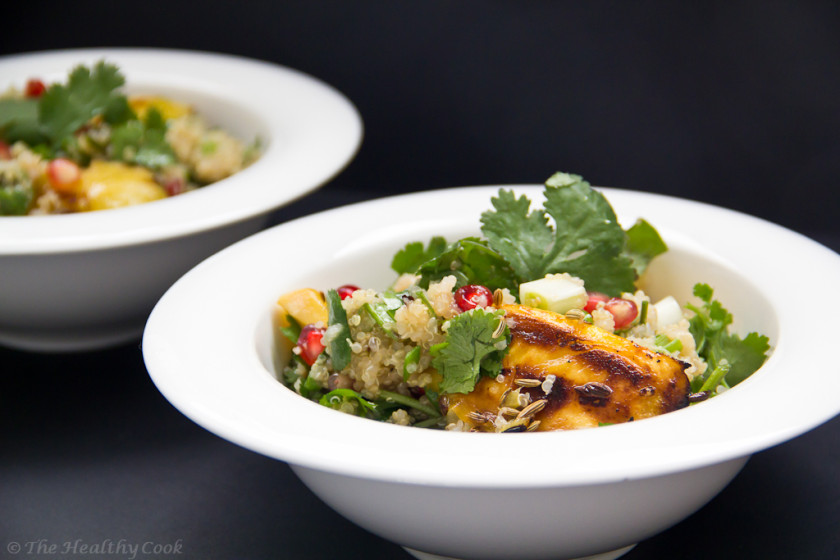 Quinoa Salad with Cilantro & Mango– Σαλάτα με Κινόα, Κόλιανδρο και Μάνγκο