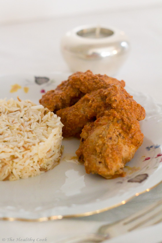 Butter Chicken (Μurgh Μakhani) with basmati rice – Ινδικό Πικάντικο Κοτόπουλο Βουτύρου με ρύζι μπασμάτι