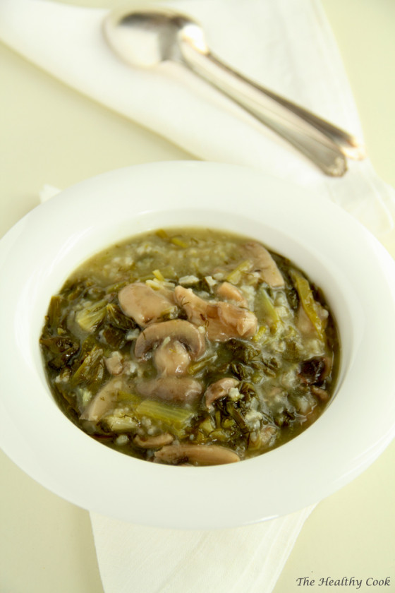 Magiritsa (Greek Easter Soup) with Mushrooms – Μαγειρίτσα με Μανιτάρια