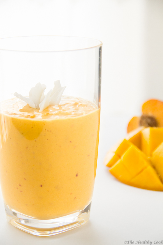 Mango, Peach & Turmeric Smoothie – Smoothie με Μάνγκο, Ροδάκινο & Κουρκουμά