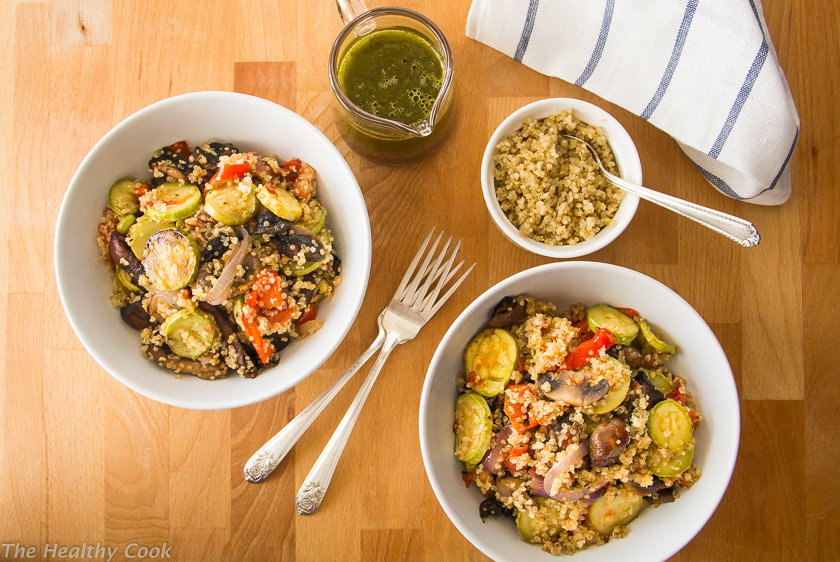 Grilled Veggie Salad with Quinoa – Σαλάτα με Ψητά Λαχανικά και Κινόα