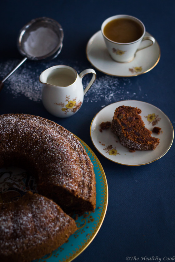 Υγιεινό κέικ με χουρμάδες & καρύδια - Healthy date & walnut cake