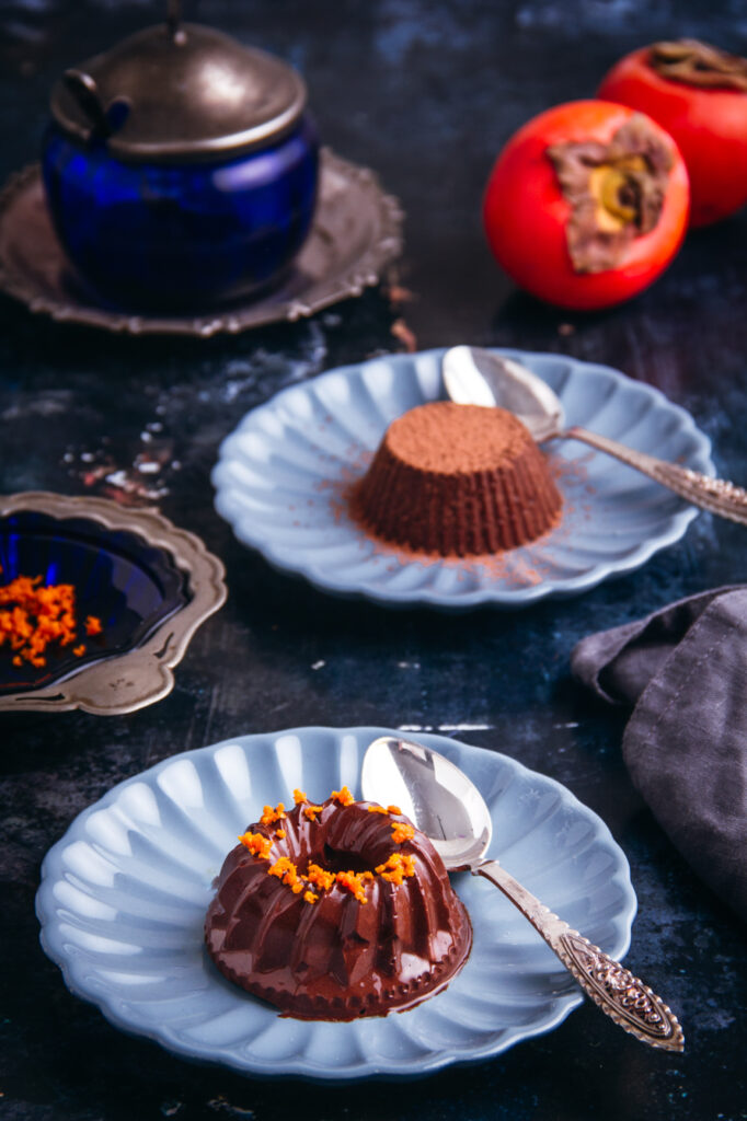 Healthy Persimmon & Cocoa Pudding - Υγιεινή Πουτίγκα με Λωτό και Κακάο, μόνο!